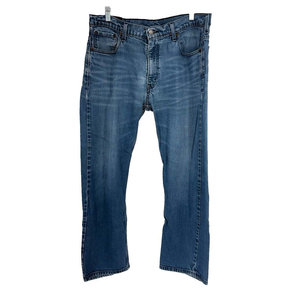 Levis Men 34x32 Fits 34x29 569 Loose Straight Jeans Baggy Y2K Style Distressed